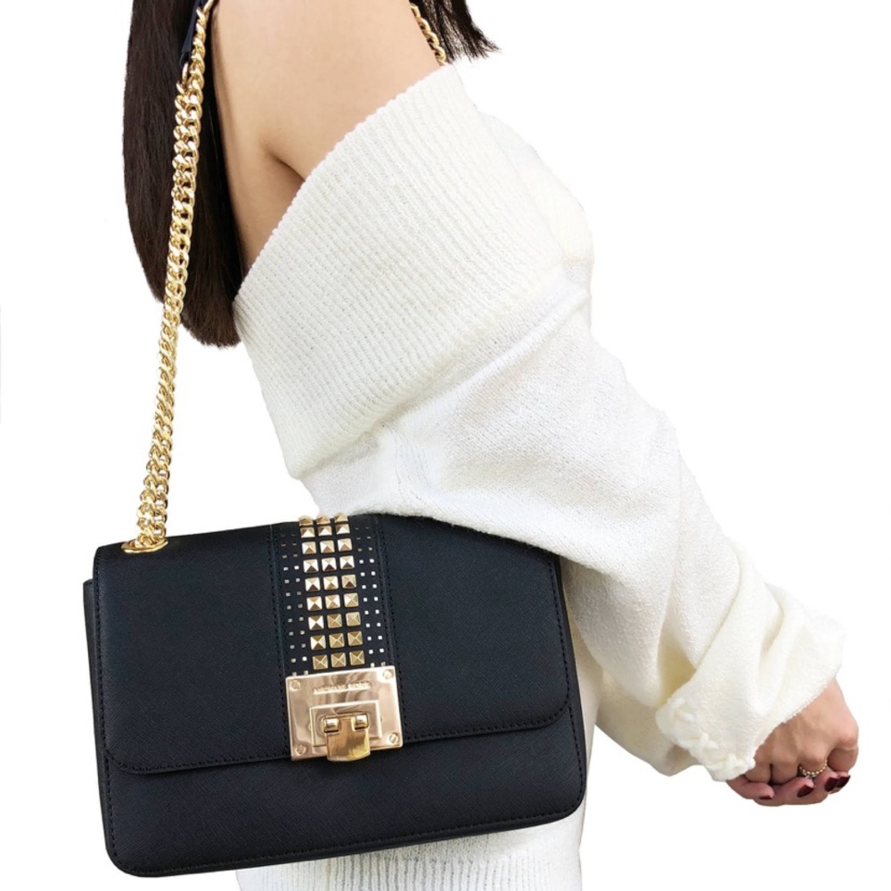 Michael Kors Tina Medium Studded Crossbody